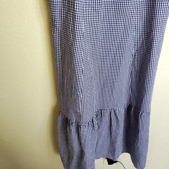 Rails Women's Blue Gingham Cut-Out Tiered Maeve A-Line Dress sz 2X - Picture 2 of 10